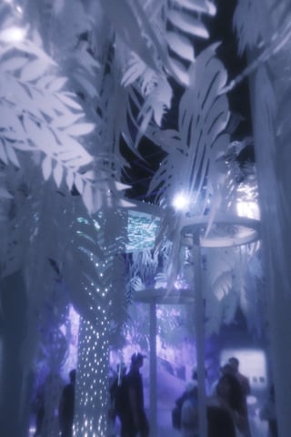 シンガポールパビリオン、切り絵の世界。