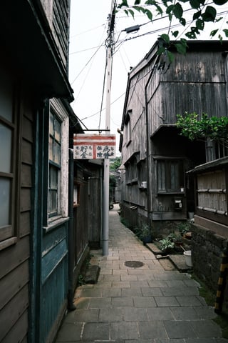 佐渡島の古い町並みが残る宿根木