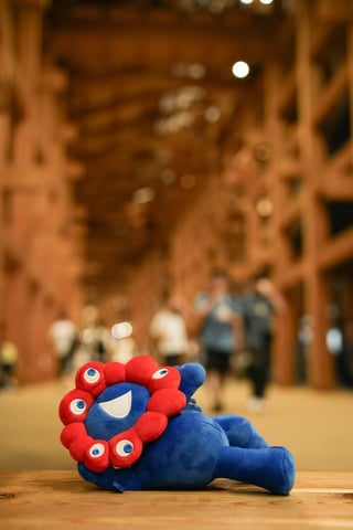 はじめてのぬい撮り🧸
ミャクミャクくじは3等でした…🥲