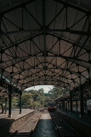 八瀬比叡山口駅にて。
叡山電車。通称叡電の終着駅。