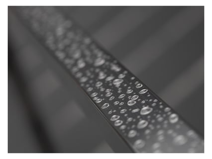 ポツポツと音がする。
湿った空気の中でみつけた小さな軌跡。