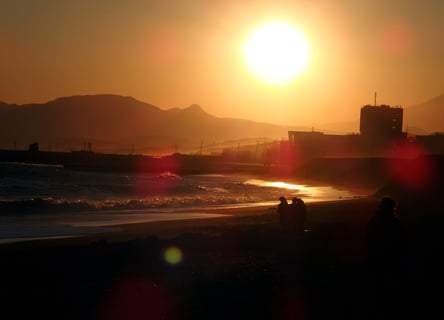 茅ヶ崎の夕陽2020_3_21