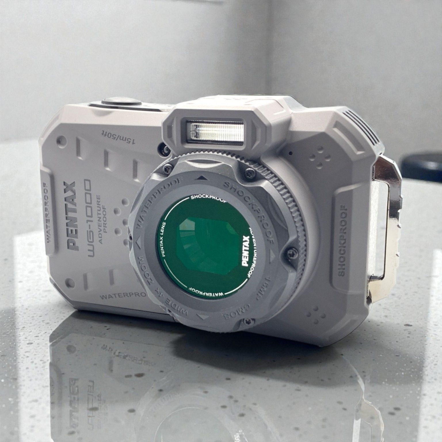【美品】ペンタックス WG-1000 グレー コンデジ カメラ 中古 リコー PENTAX WG-1000 