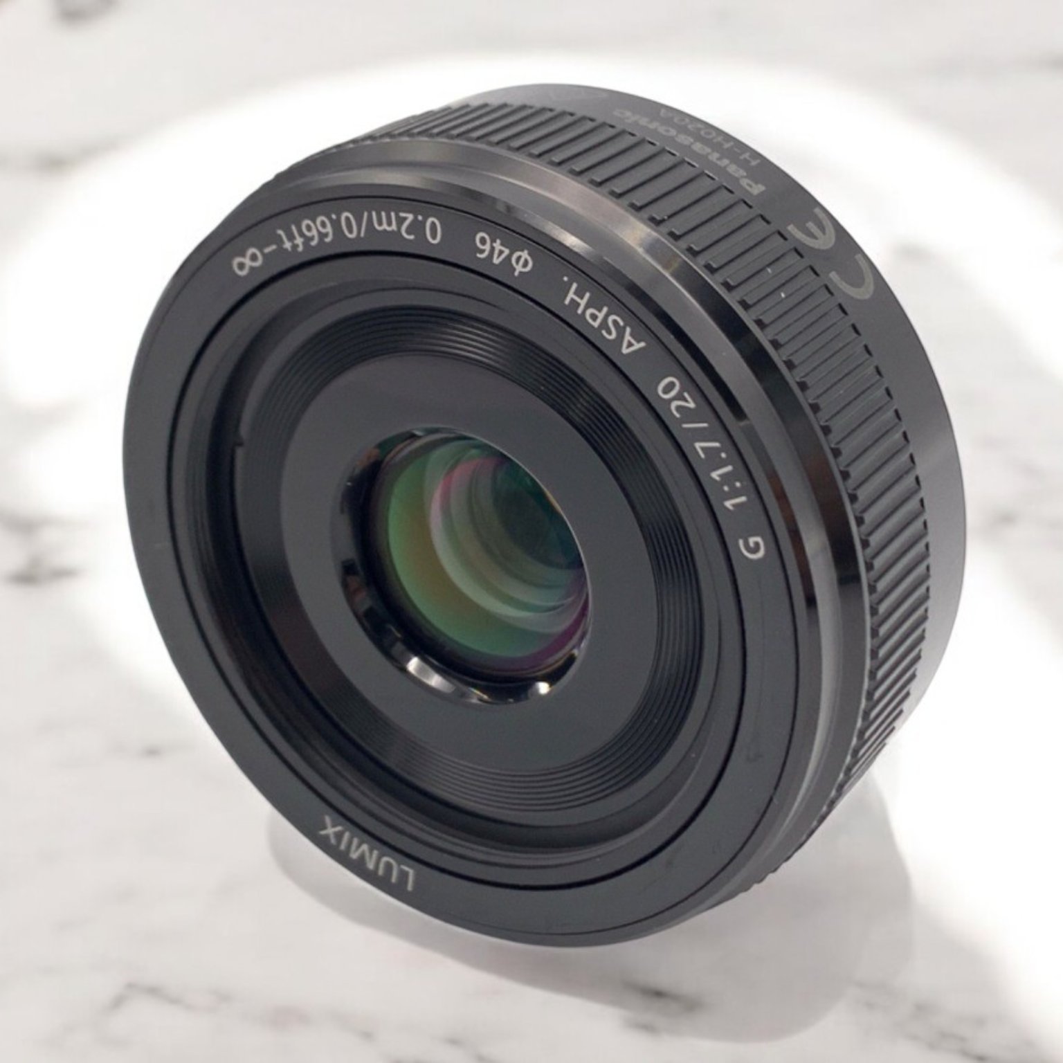 【中古実用品】LUMIX G 20mm F1.7 ASPH. レンズ Panasonic LUMIX G 20mm/F1.7 II ASPH. ブラック H-H020A-K｜新品通販
