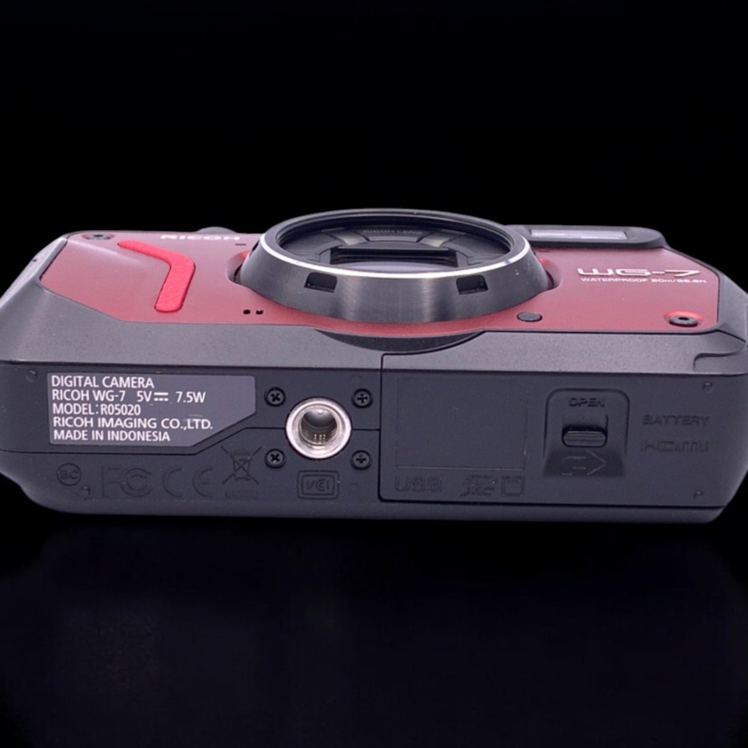 【中古】 RICOH WG-7 コンパクトデジタルカメラ 中古】RICOH リコー WG-7 ブラック 防水アクションカメラ シャッター