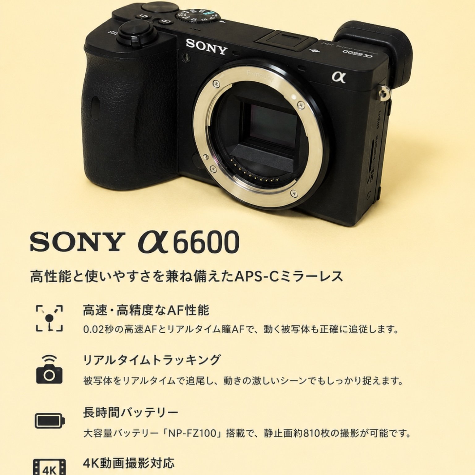 SONY α6600 ILCE-6600 ボディの中古 (美品)・¥128,810 by graphite 