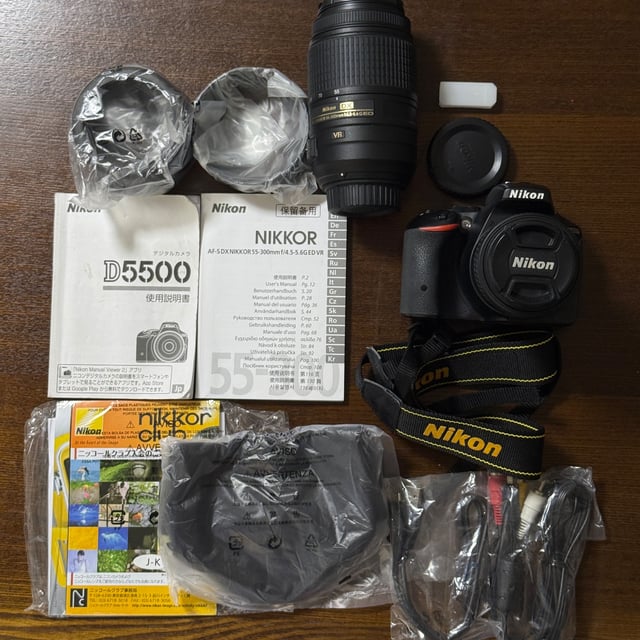 D5500 ダブルズームキット "ブラック"